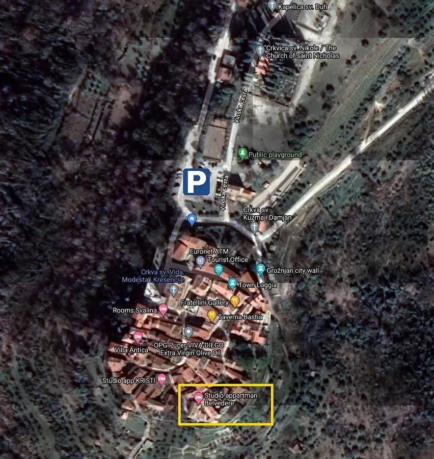 Studio Apartment Belvedere Groznjan 0*,  Croatia
